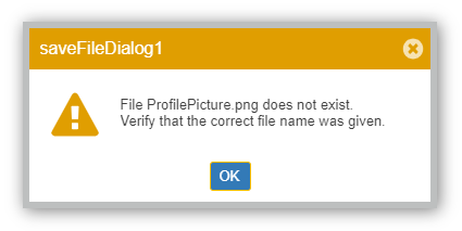 SaveFileDialog showing file existence validation warning